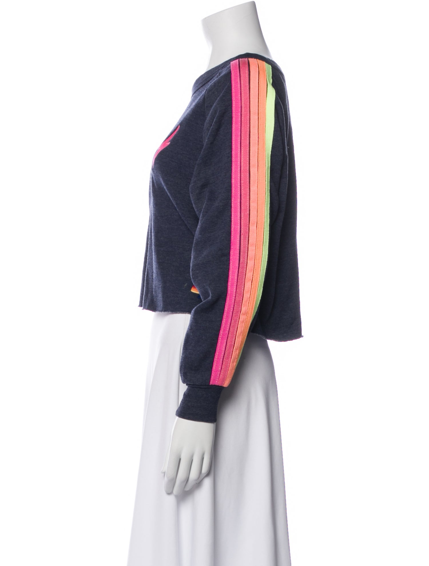 Aviator Nation Bateau Neckline Long Sleeve Sweatshirt