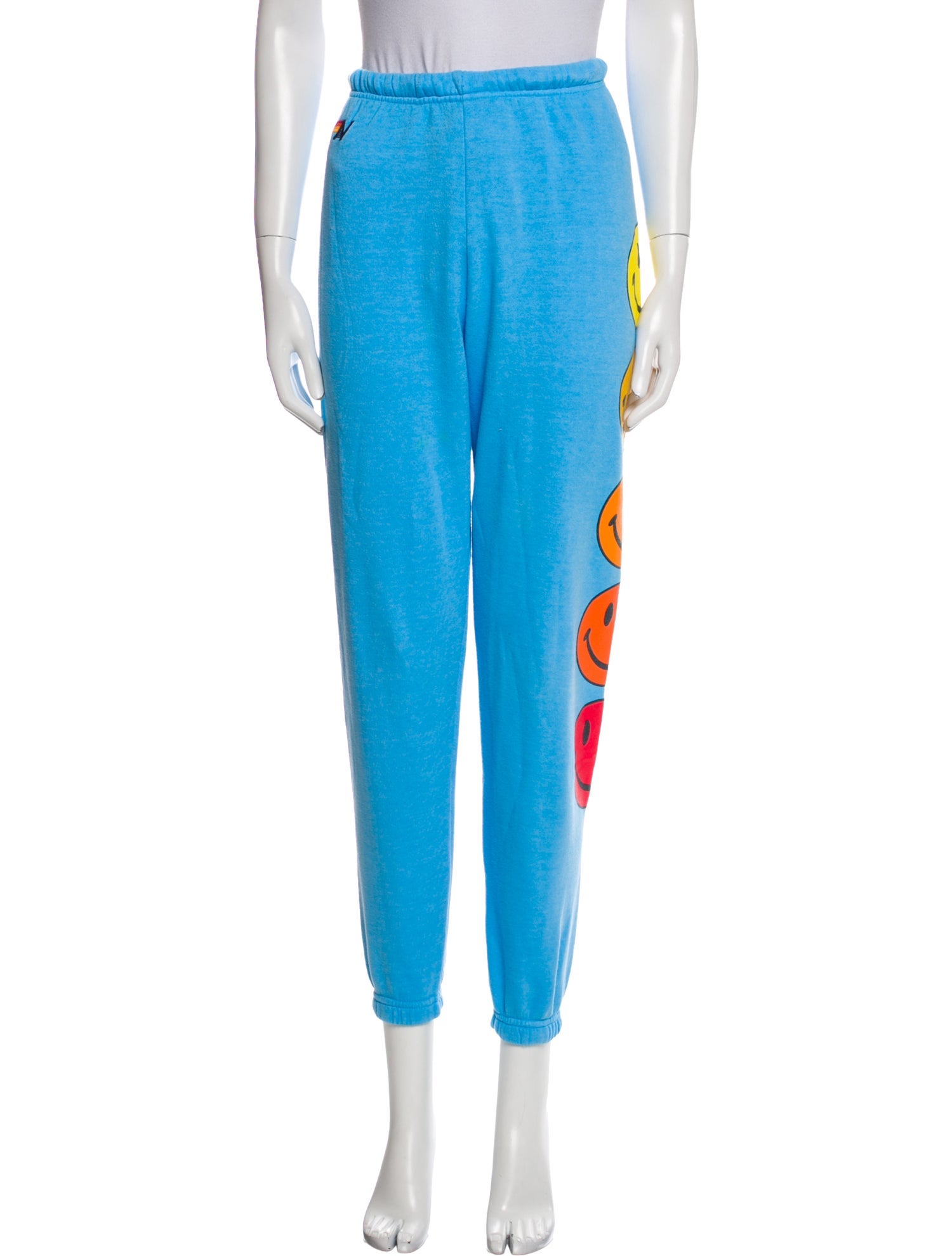 Aviator Nation Graphic Print Embroidered Accent Sweatpants