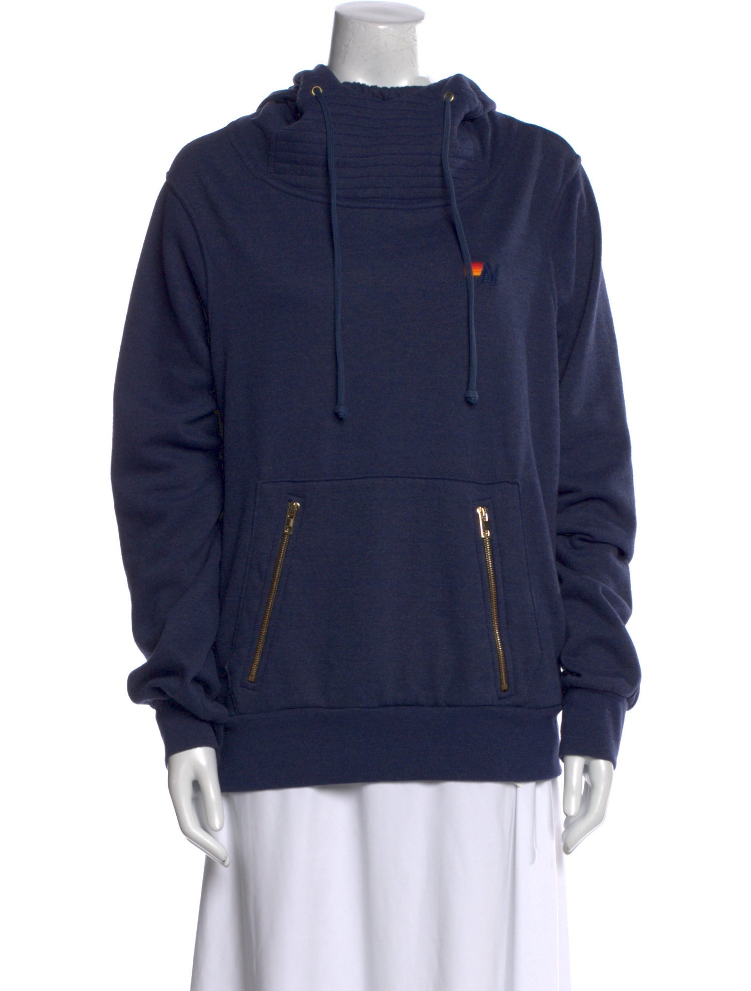 Aviator Nation Mock Neck Long Sleeve Sweatshirt