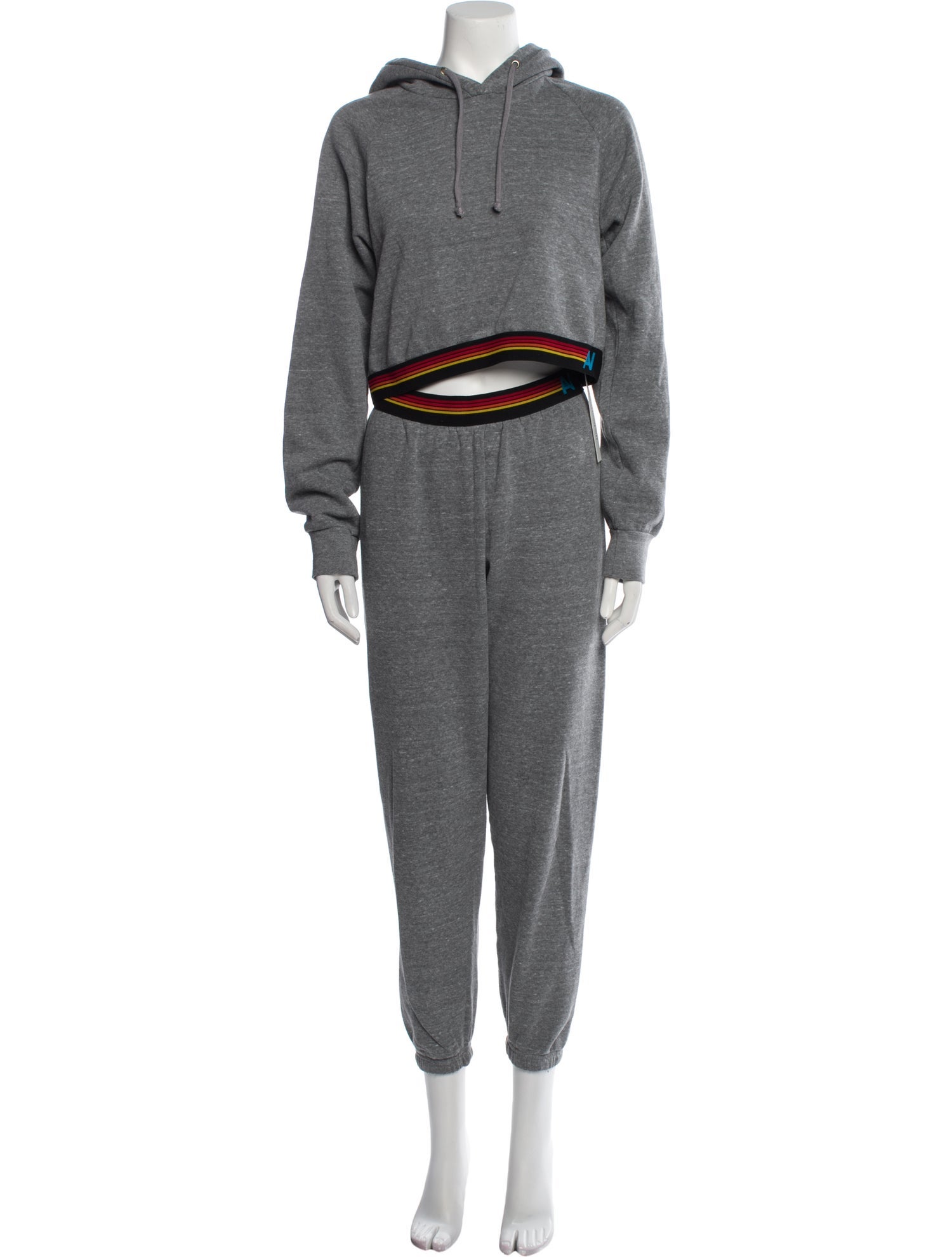 Aviator Nation Striped Embroidered Accent Lounge Set