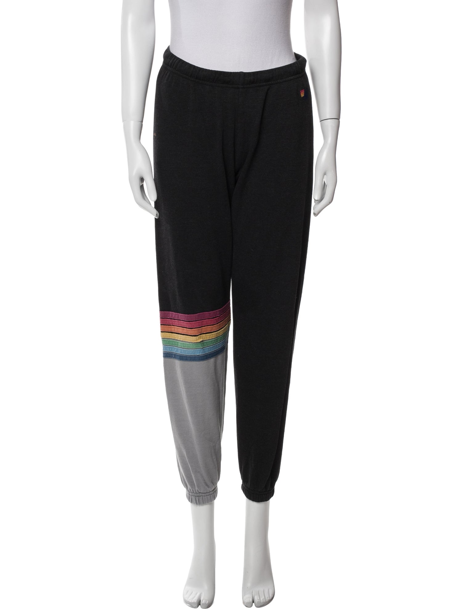 Aviator Nation Graphic Print Embroidered Accent Sweatpants