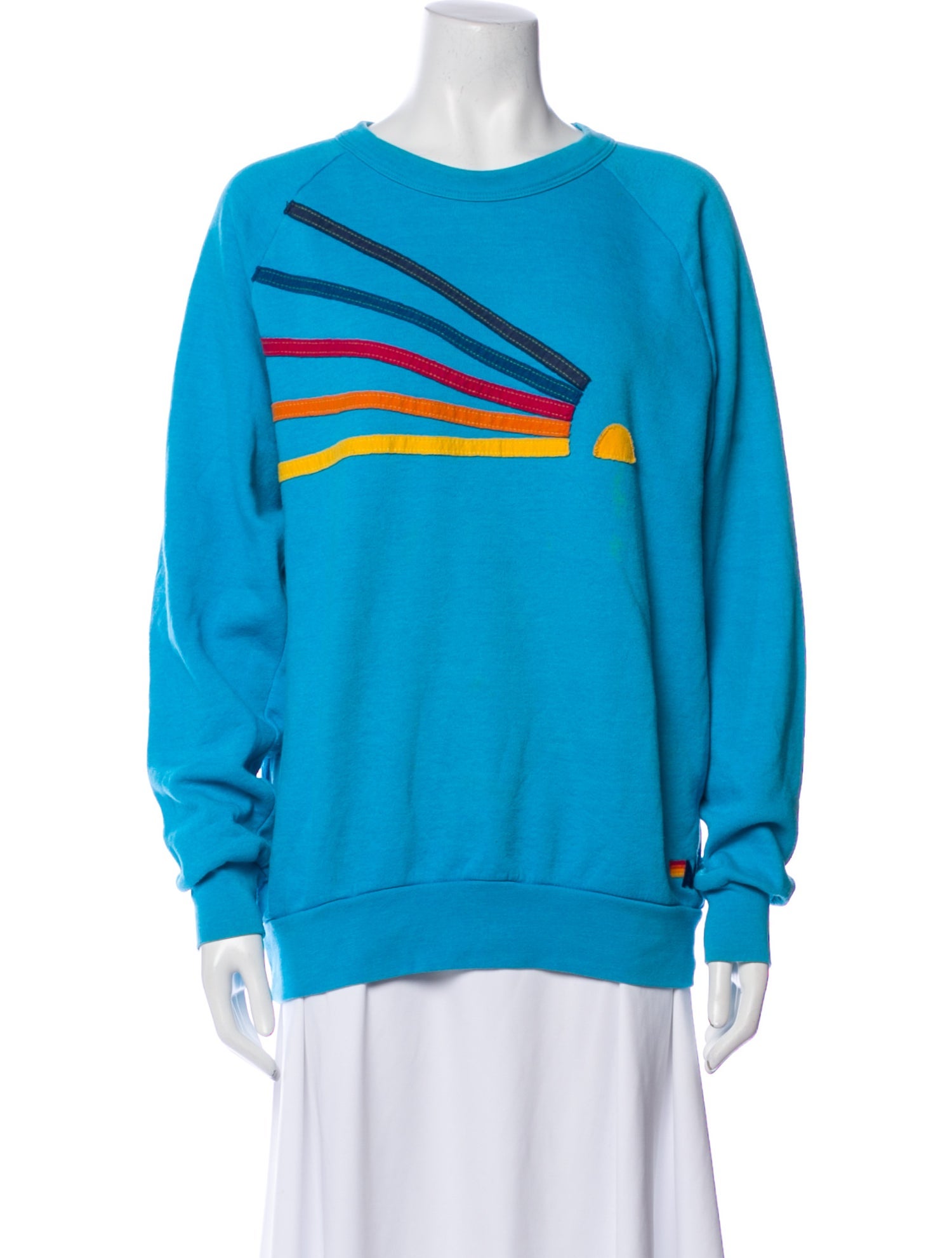 Aviator Nation Graphic Print Crew Neck Sweatshirt