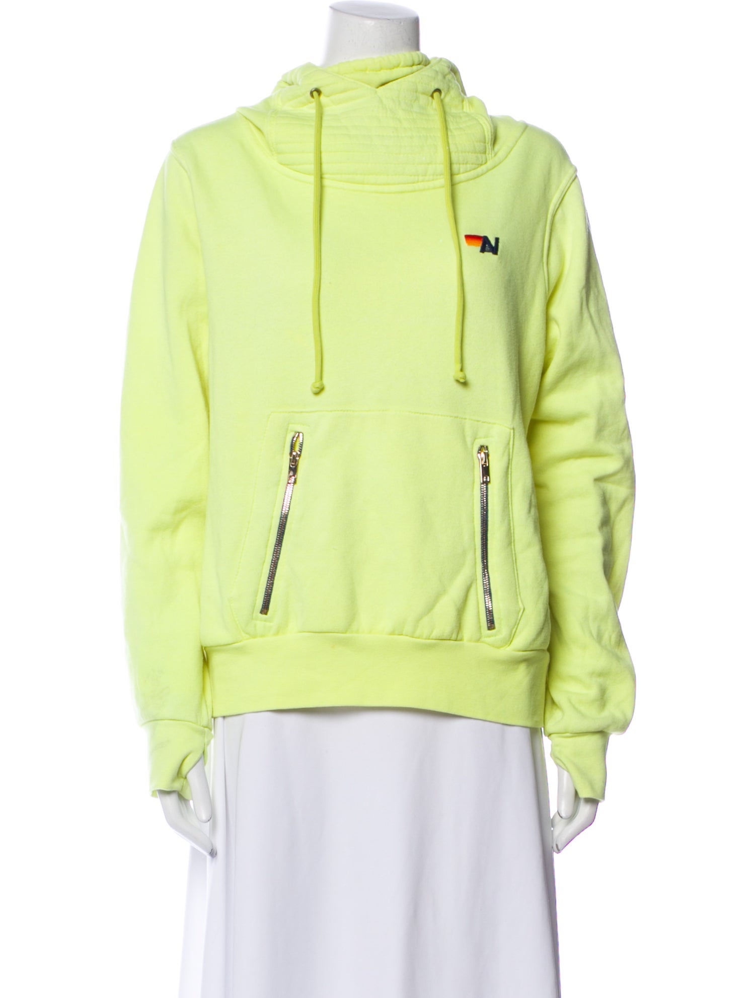 Aviator Nation Mock Neck Long Sleeve Sweatshirt