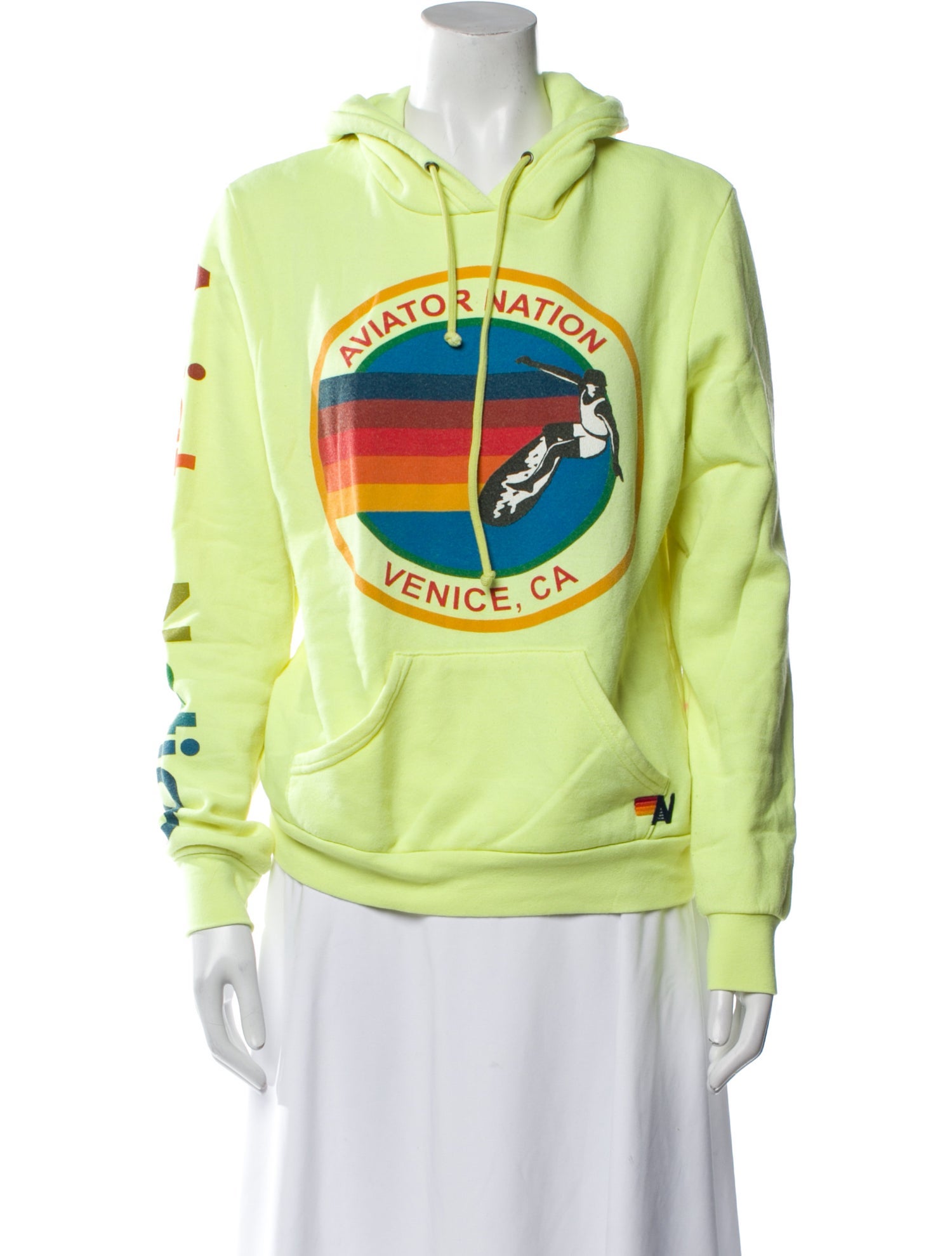 Aviator Nation Graphic Print Crew Neck Sweatshirt