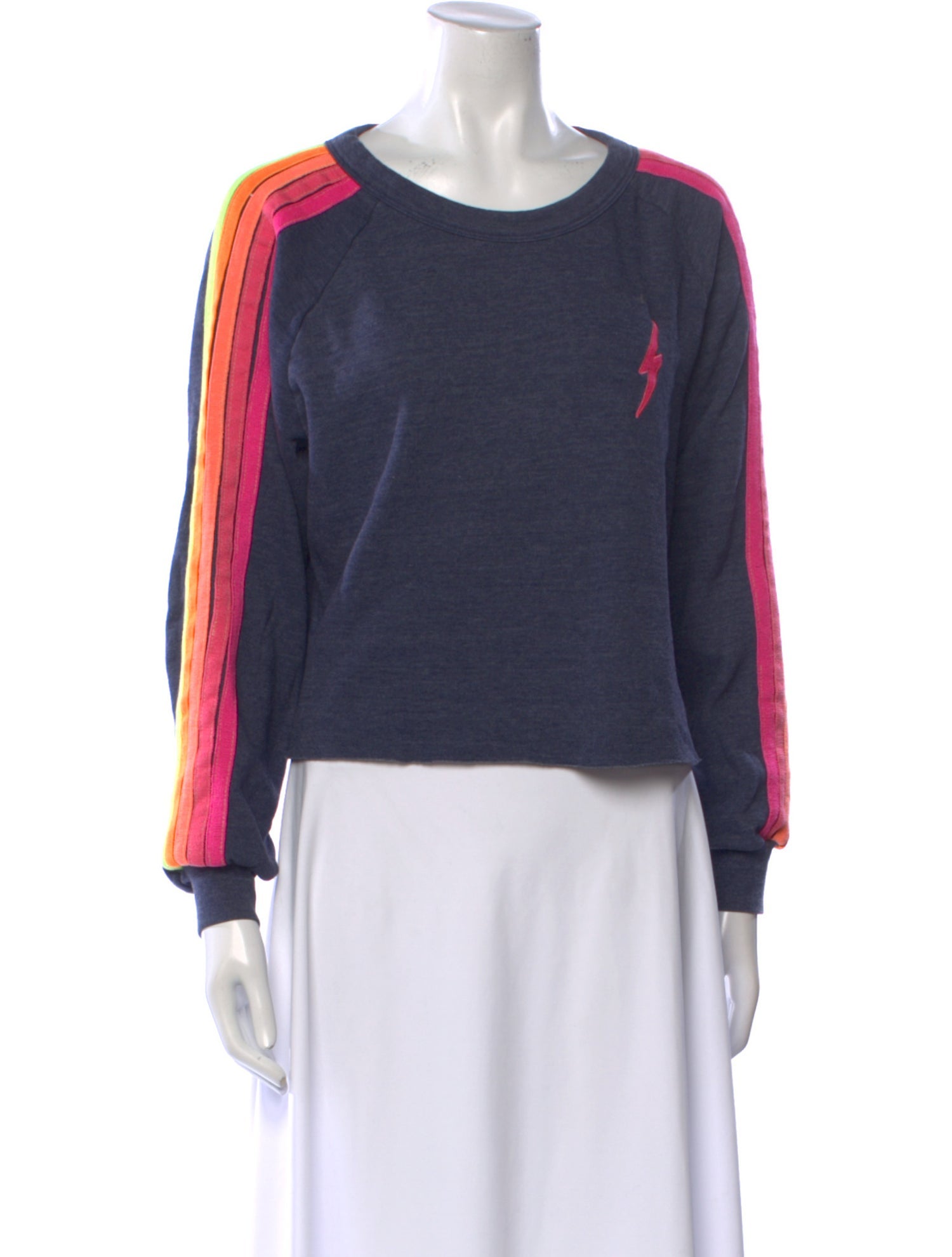 Aviator Nation Scoop Neck Long Sleeve Sweatshirt