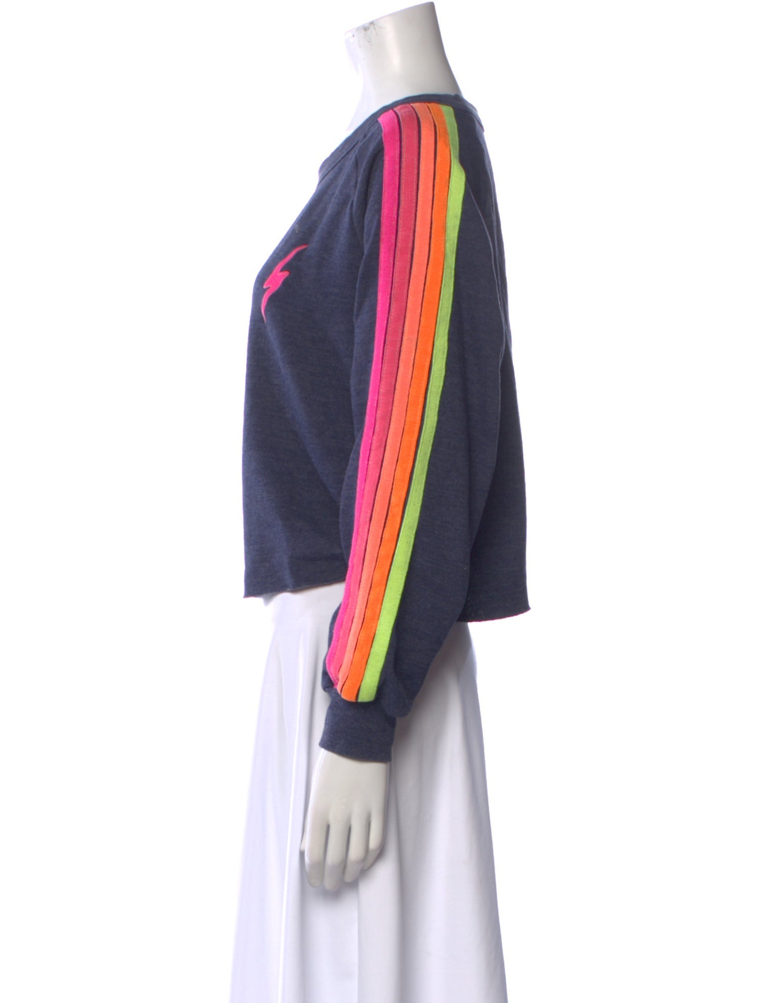 Aviator Nation Scoop Neck Long Sleeve Sweatshirt