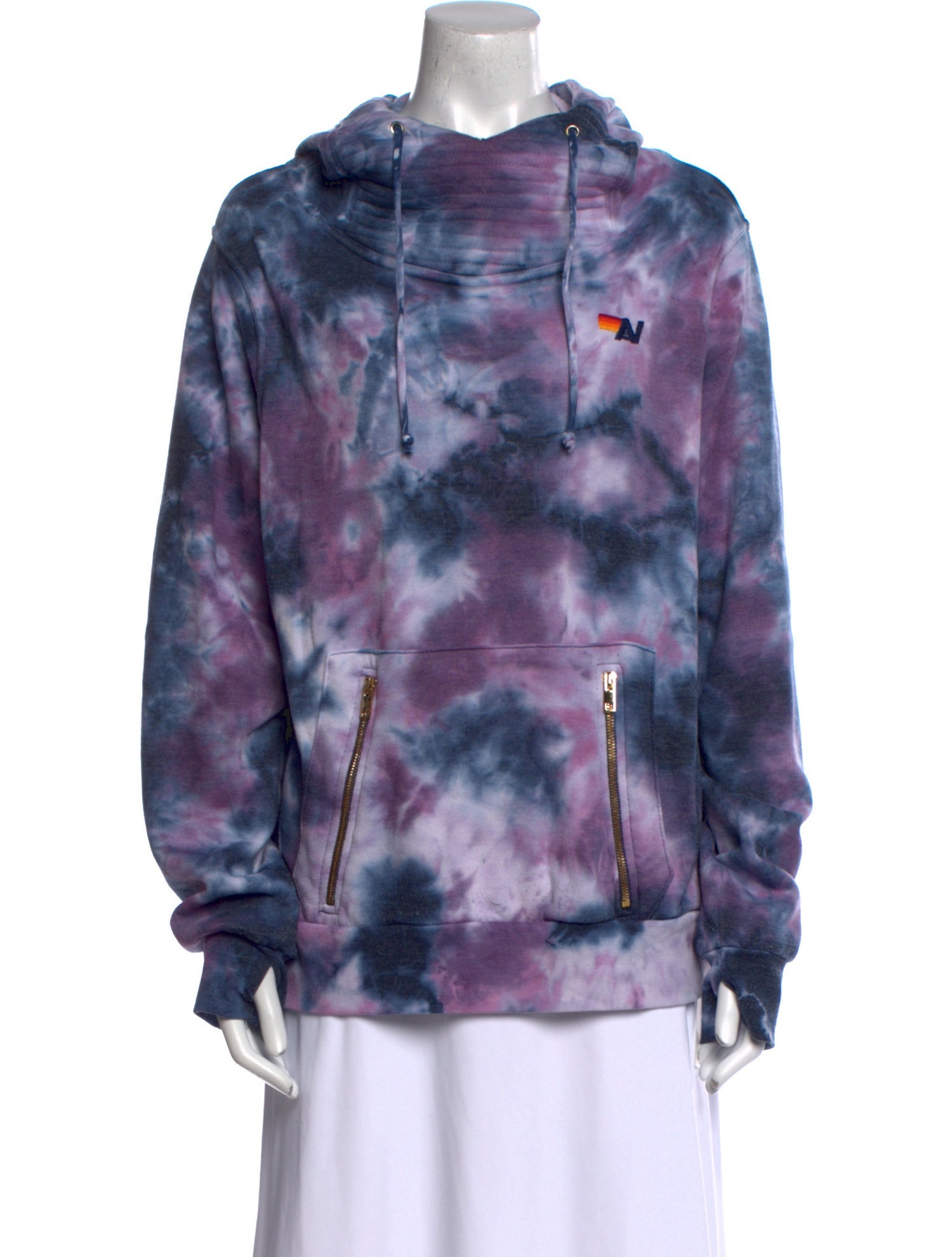 Aviator Nation Tie-Dye Print Crew Neck Sweatshirt