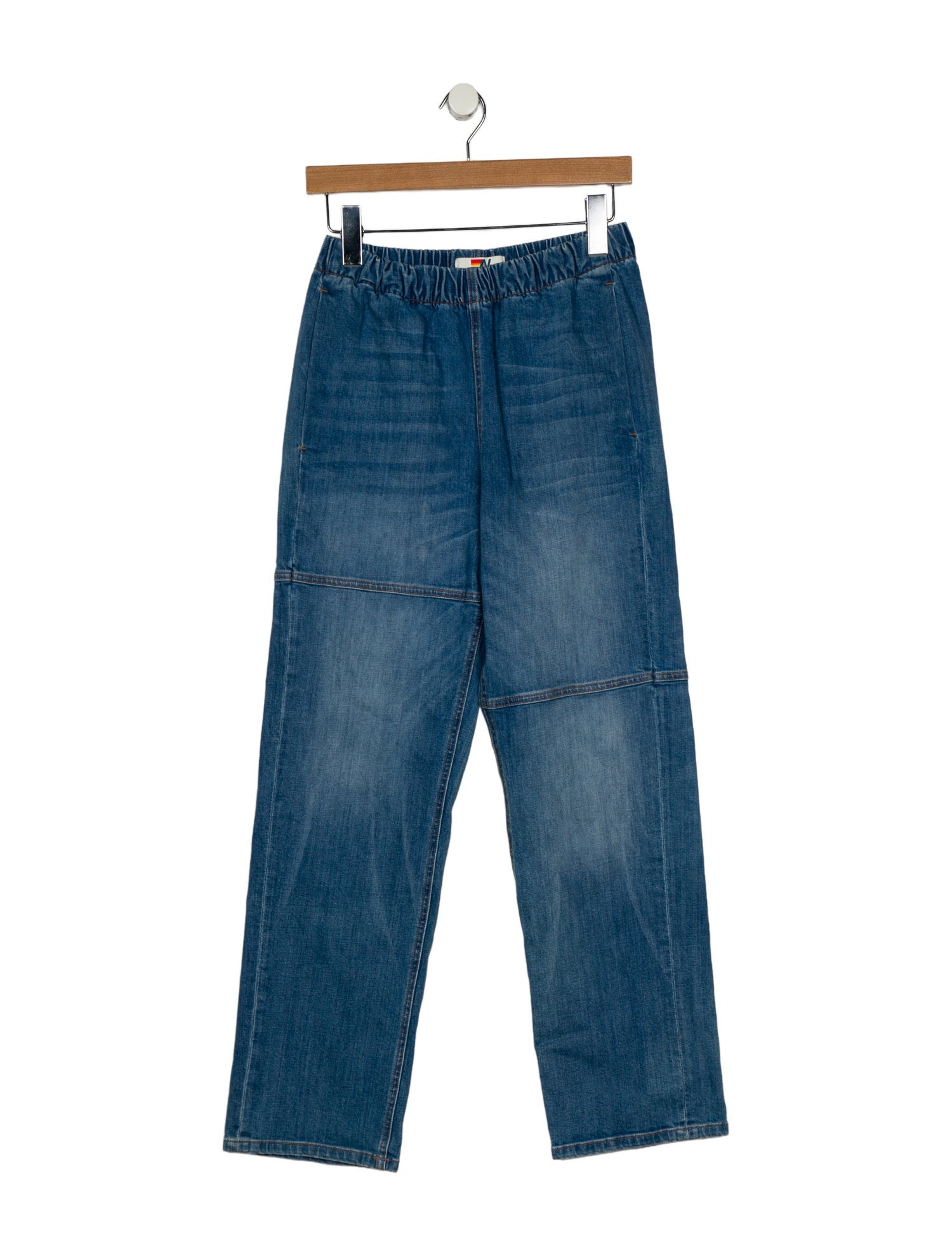 Aviator Nation High-Rise Straight Leg Jeans