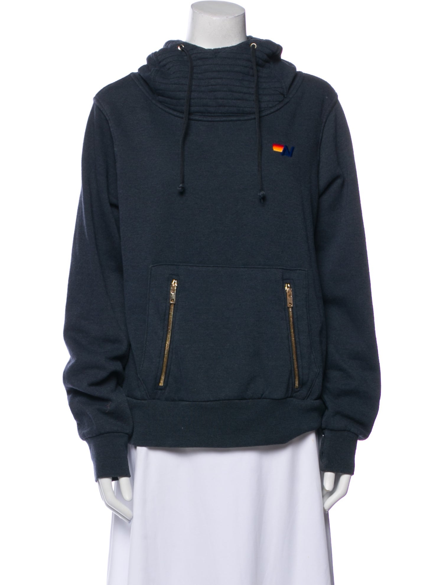 Aviator Nation Mock Neck Long Sleeve Sweatshirt