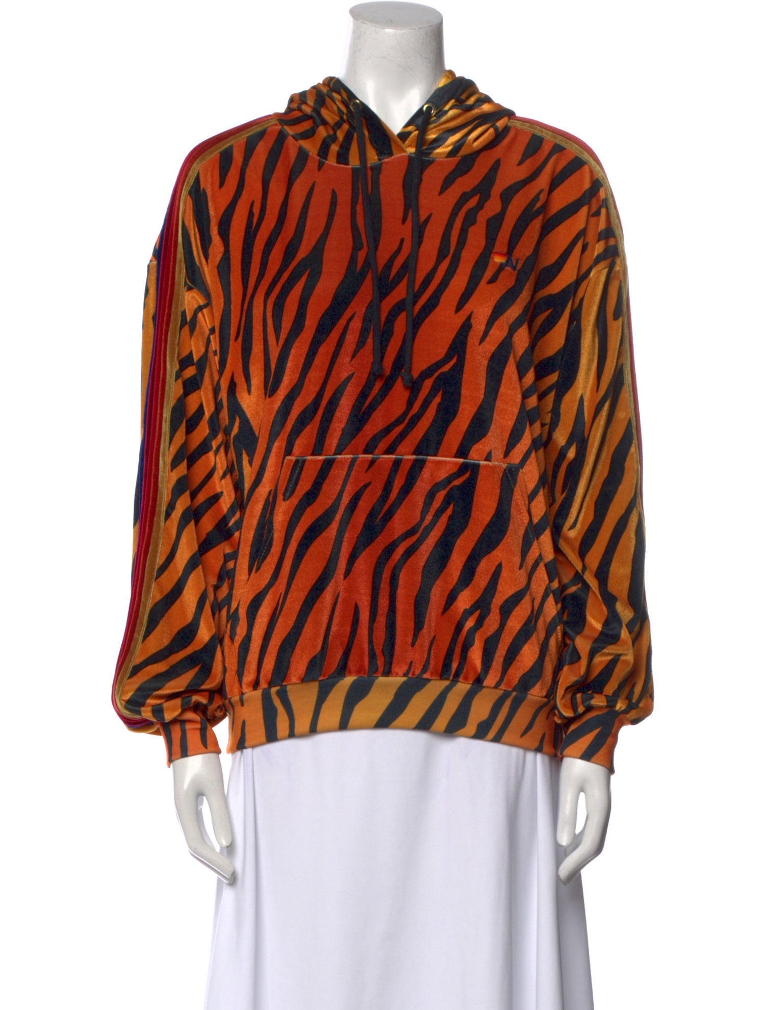 Aviator Nation Animal Print Crew Neck Sweatshirt