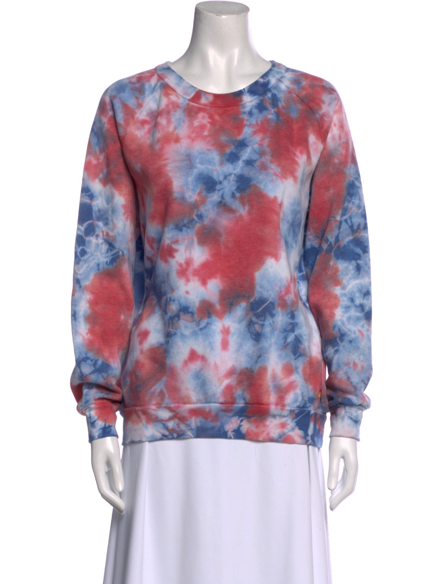 Aviator Nation Tie-Dye Print Scoop Neck Sweatshirt
