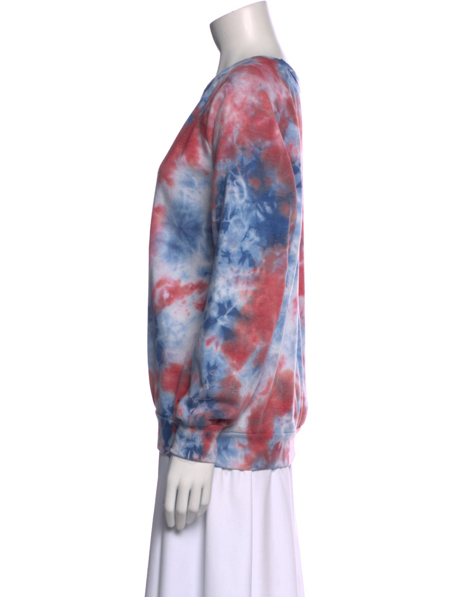 Aviator Nation Tie-Dye Print Scoop Neck Sweatshirt