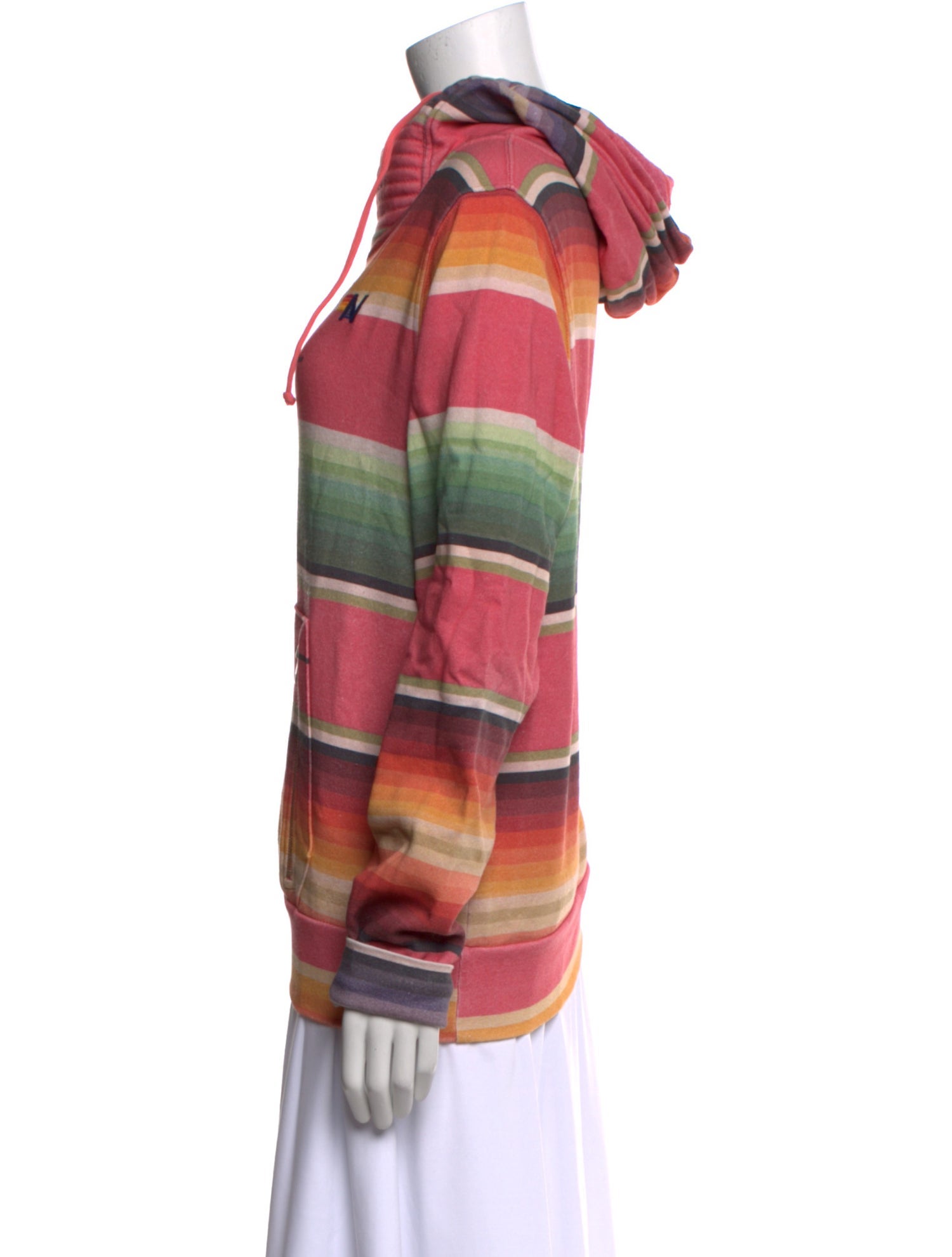 Aviator Nation Striped Crew Neck Sweatshirt