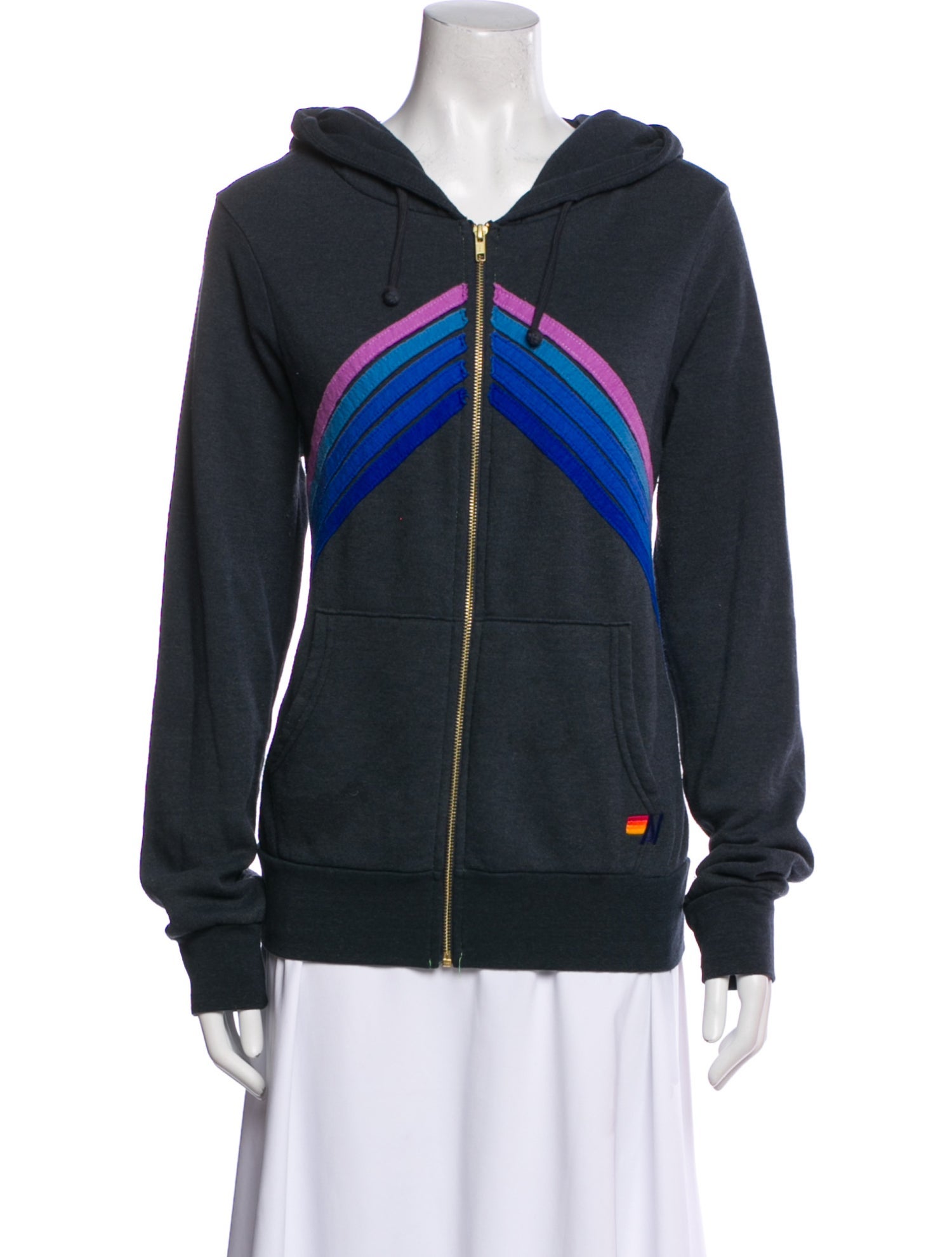 Aviator Nation Striped Bomber Jacket