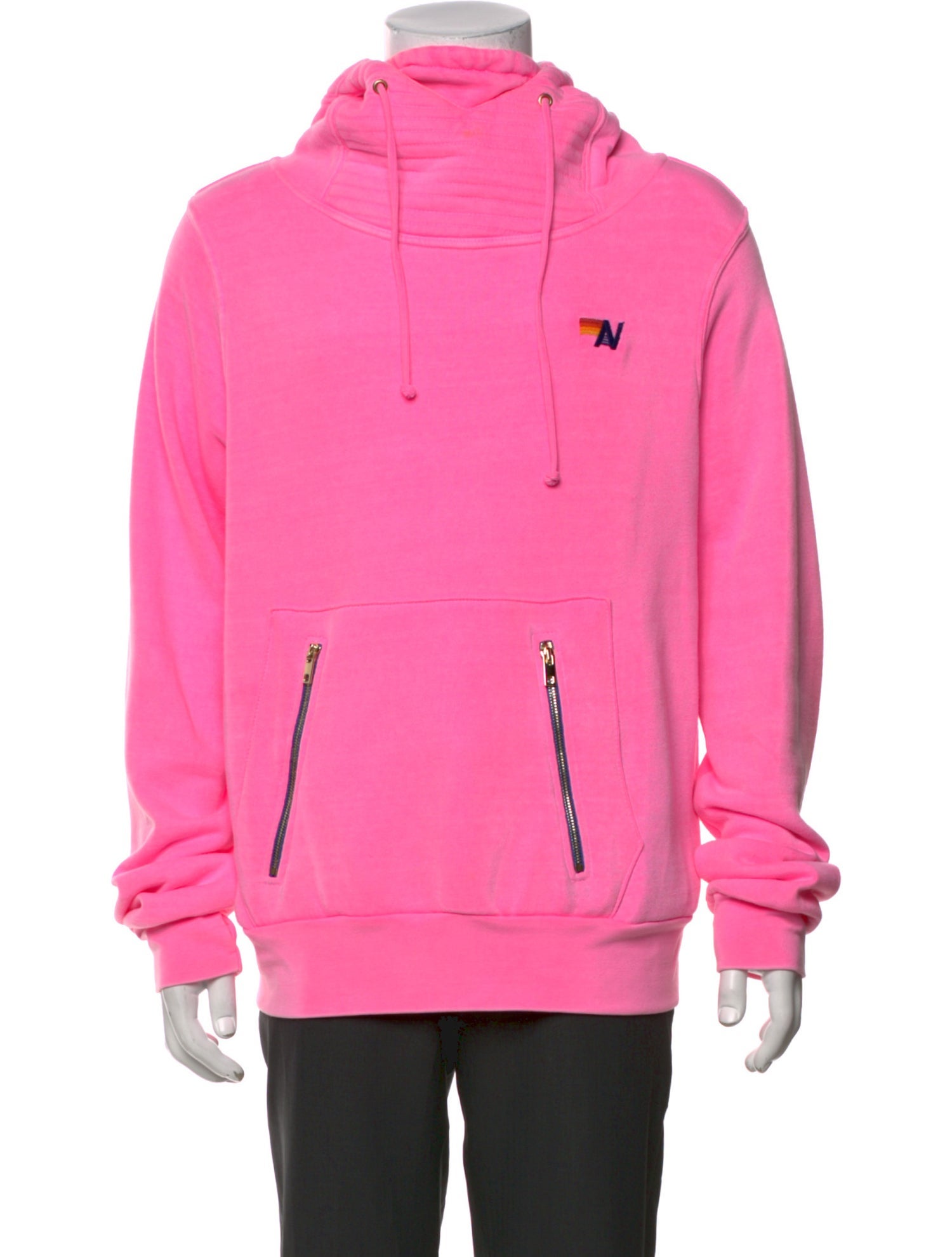 Aviator Nation V-Neck Long Sleeve Hoodie