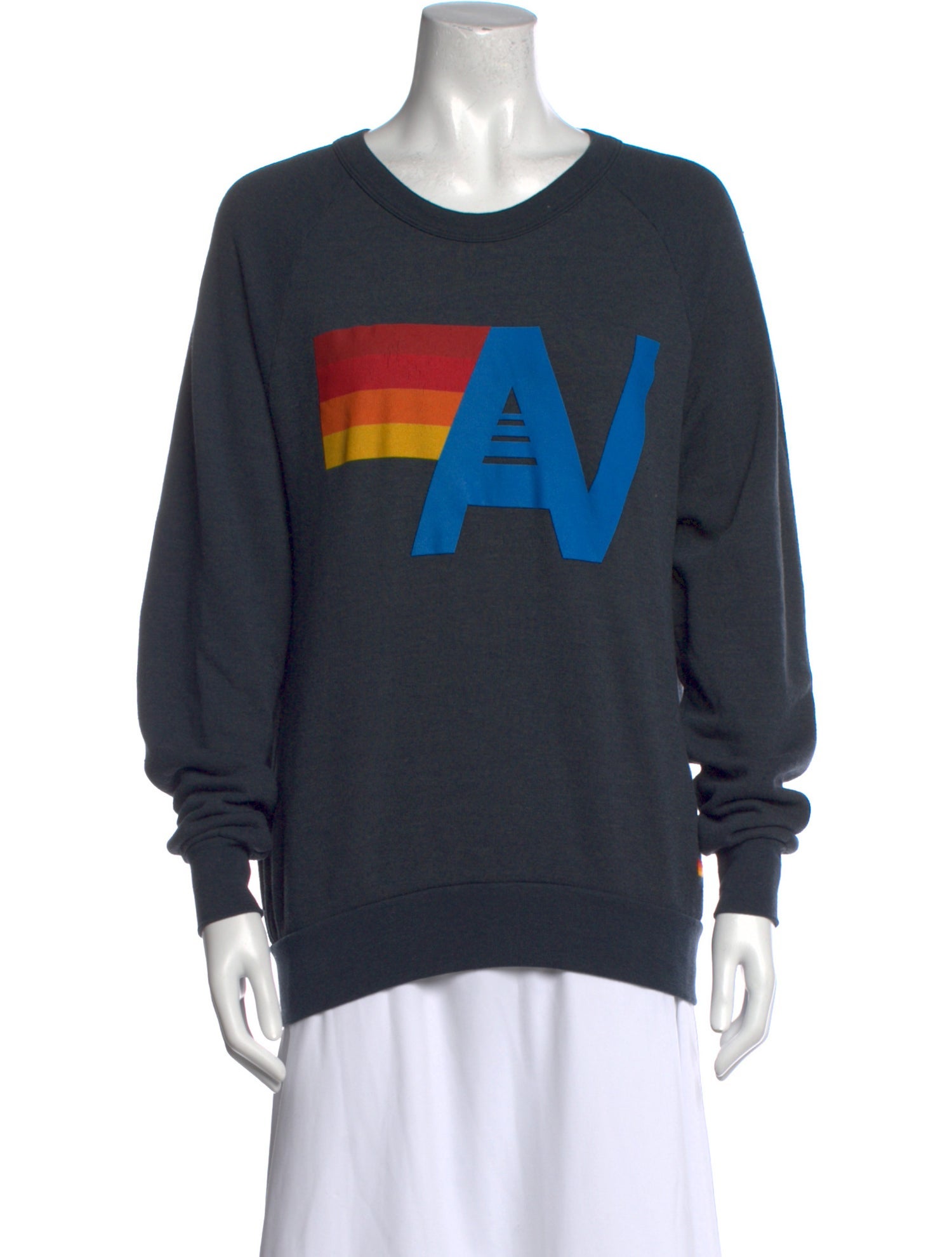 Aviator Nation Graphic Print Crew Neck Sweatshirt