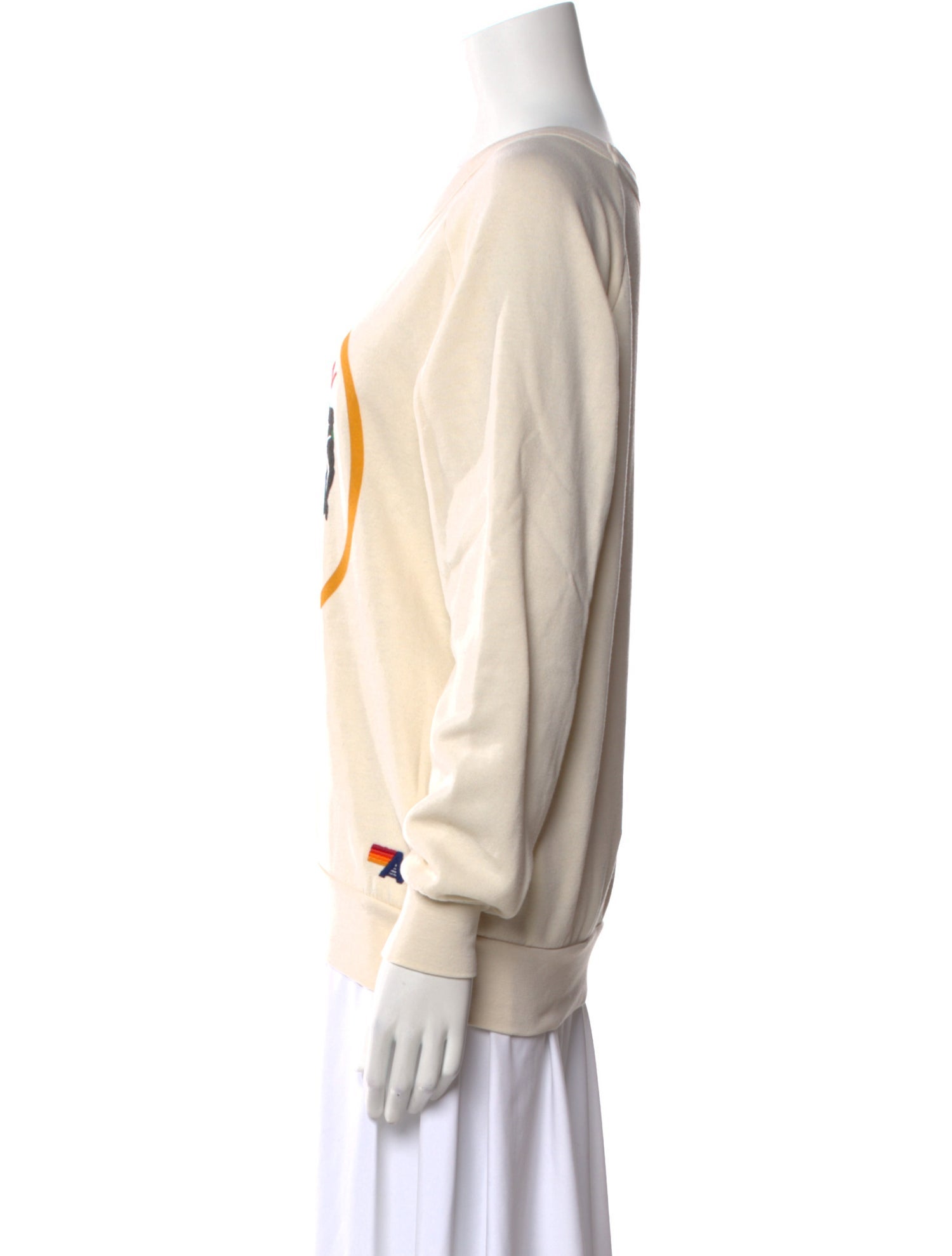 Aviator Nation Graphic Print Scoop Neck Sweater