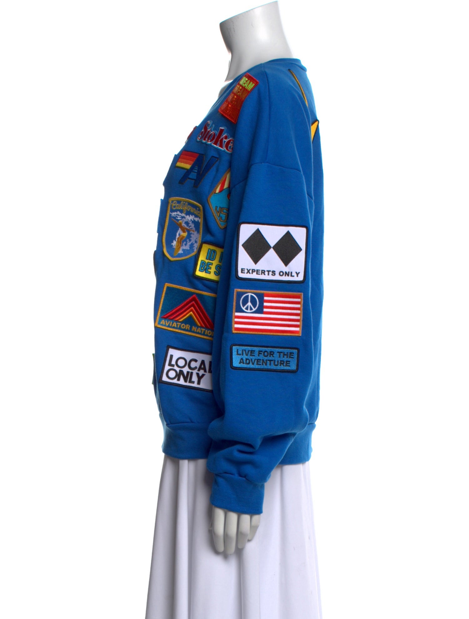 Aviator Nation Graphic Print Crew Neck Sweatshirt