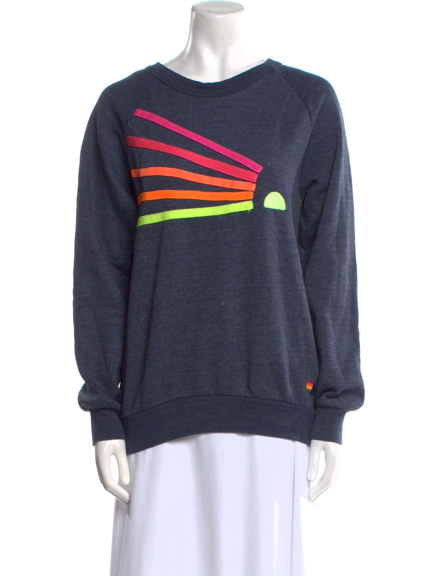 Aviator Nation Graphic Print Crew Neck Sweatshirt