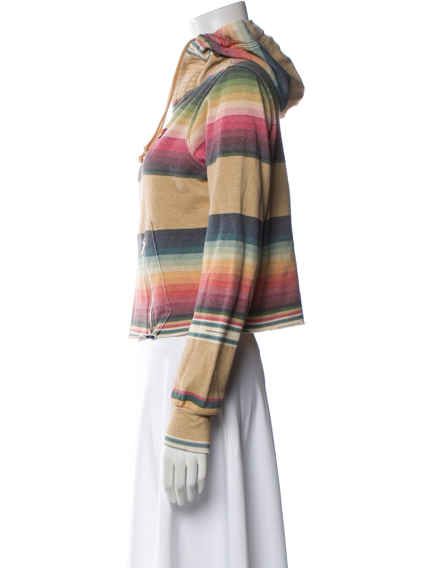 Aviator Nation Striped Crew Neck Sweater