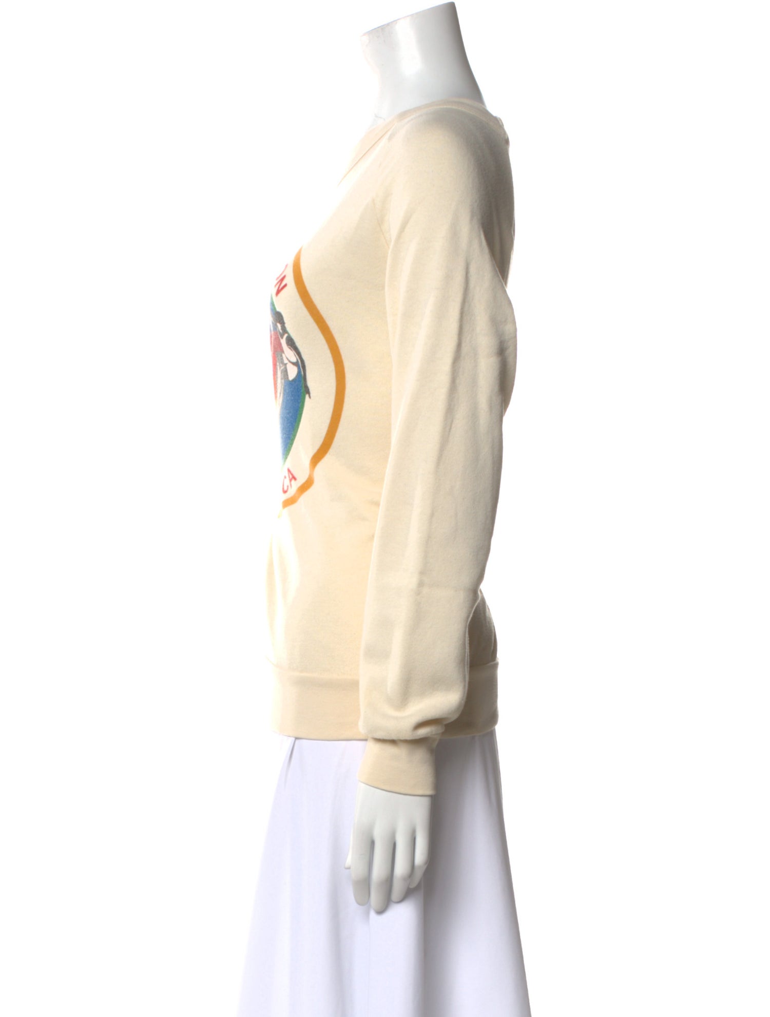 Aviator Nation Graphic Print Crew Neck Sweater