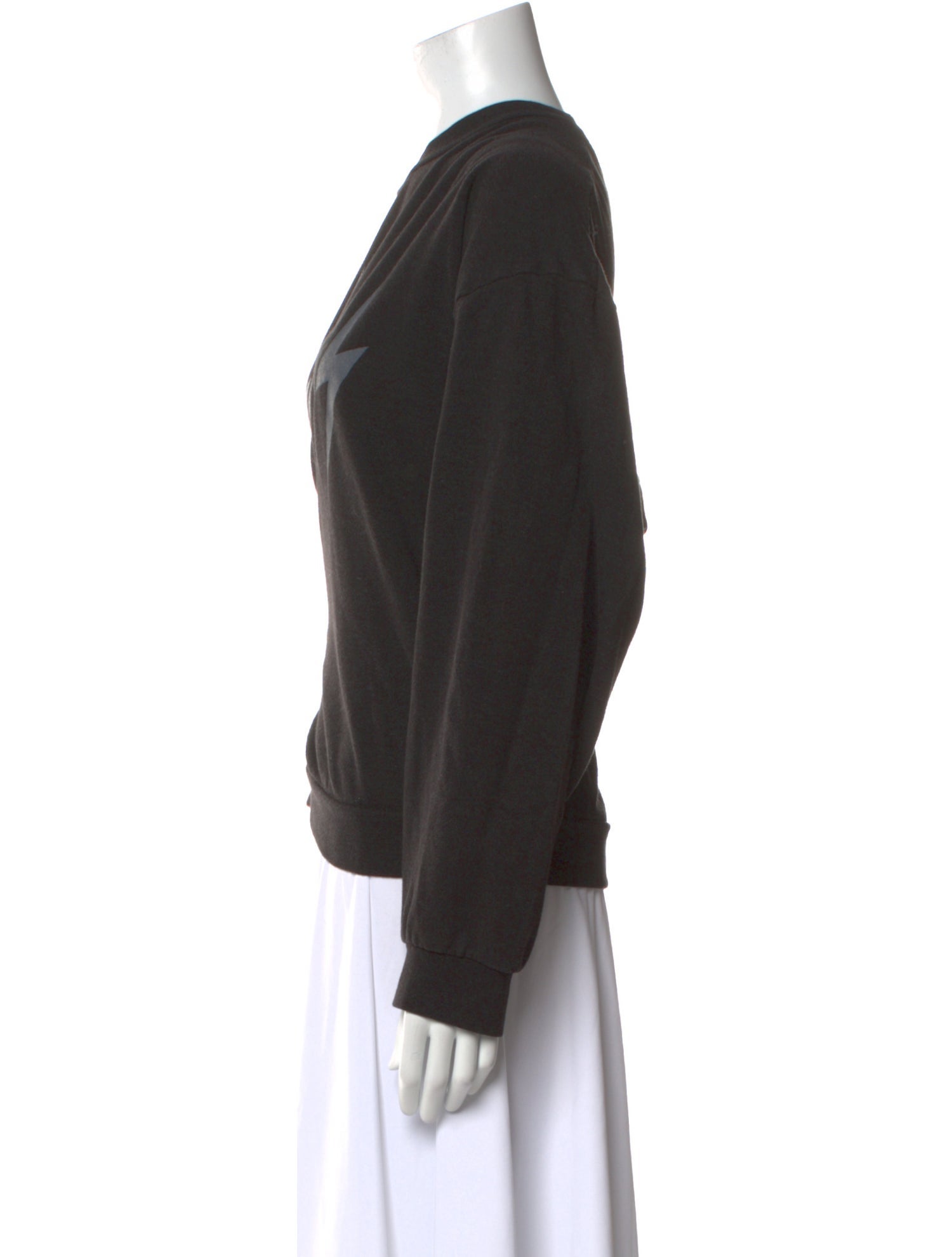 Aviator Nation Graphic Print Scoop Neck Sweater