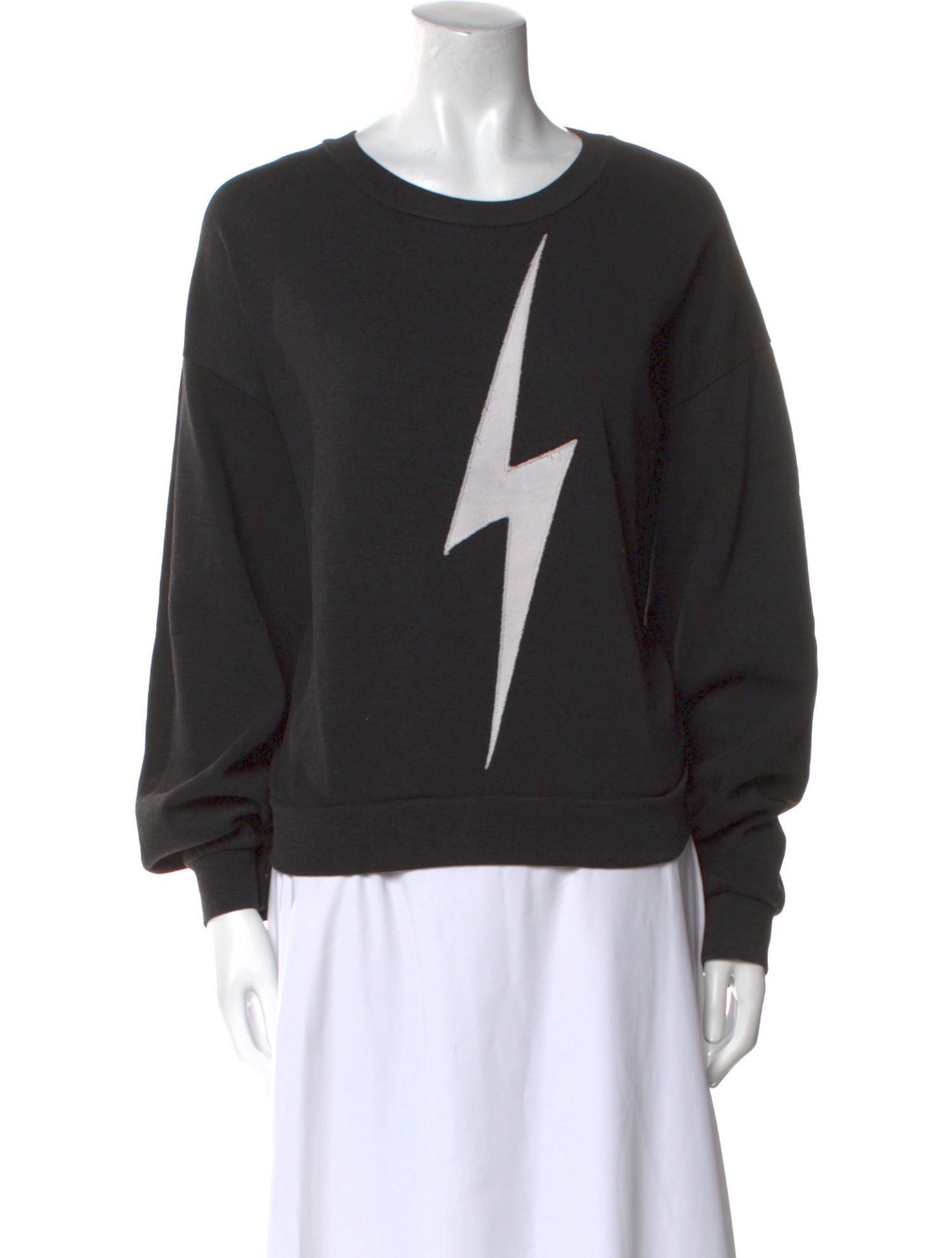 Aviator Nation Graphic Print Scoop Neck Sweater