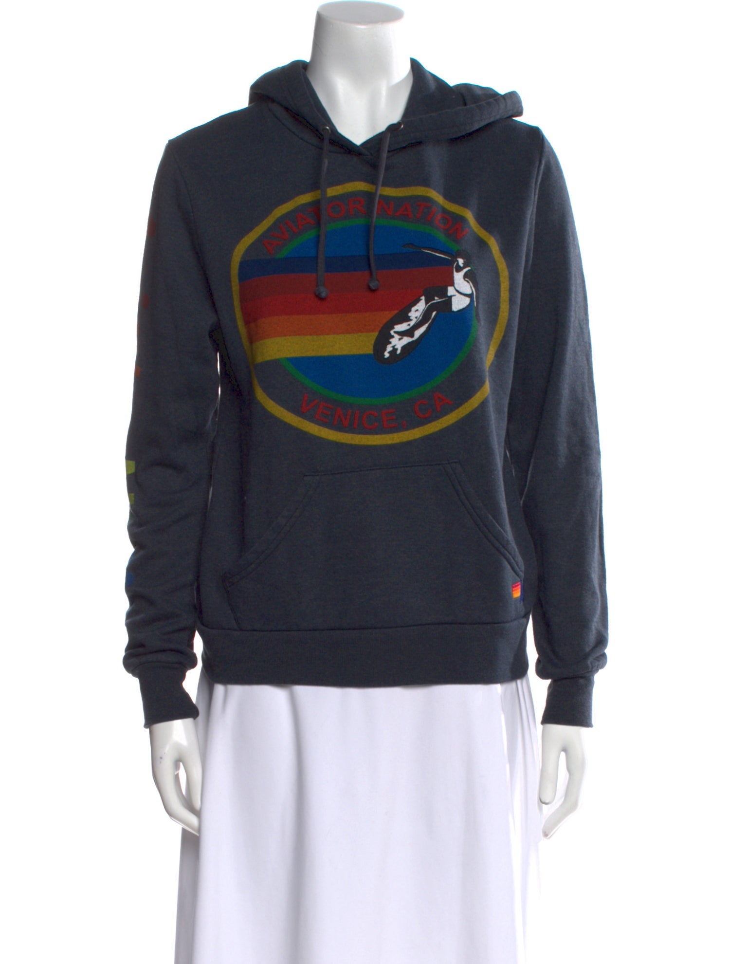 Aviator Nation Graphic Print Crew Neck Sweatshirt