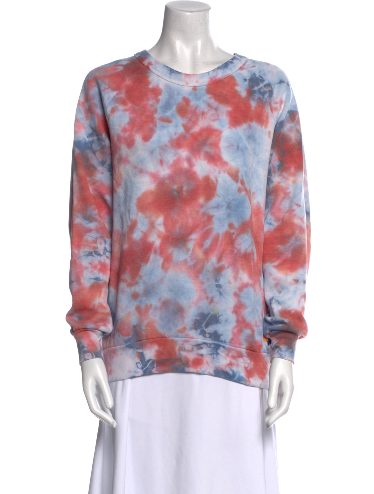 Aviator Nation Tie-Dye Print Crew Neck Sweatshirt