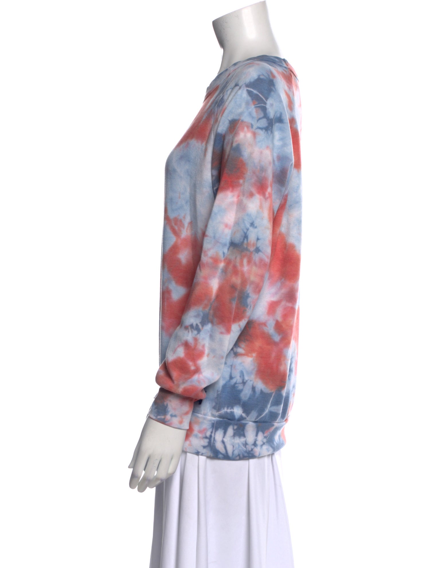 Aviator Nation Tie-Dye Print Crew Neck Sweatshirt