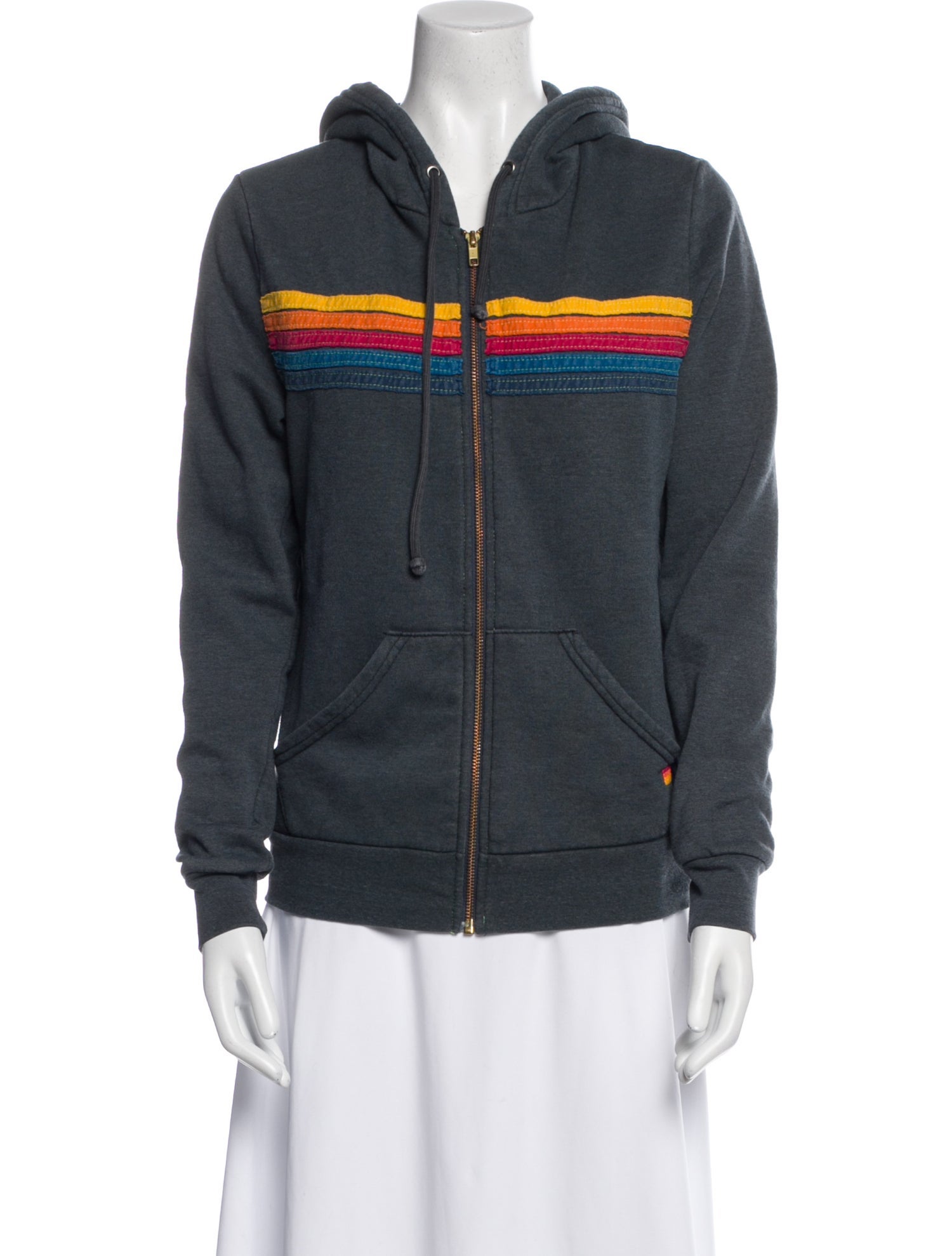 Aviator Nation Striped Bomber Jacket