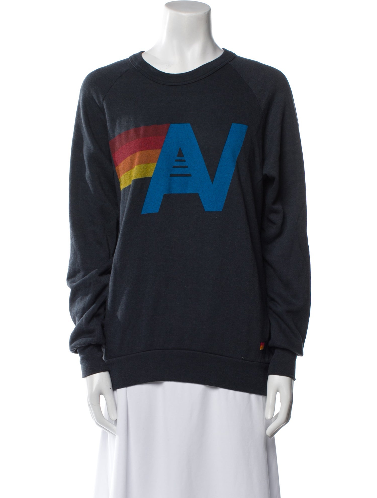 Aviator Nation Graphic Print Crew Neck Sweatshirt