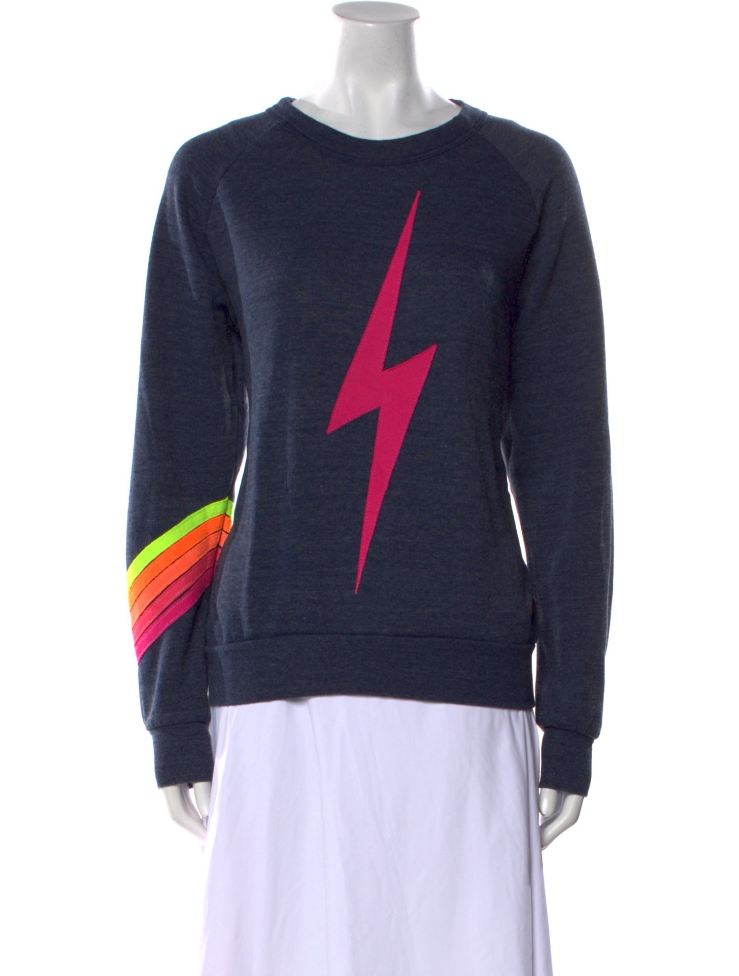 Aviator Nation Graphic Print Crew Neck Sweatshirt