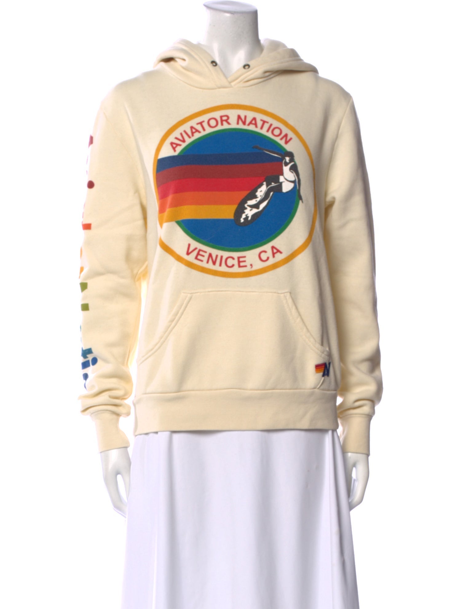 Aviator Nation Graphic Print Crew Neck Sweatshirt