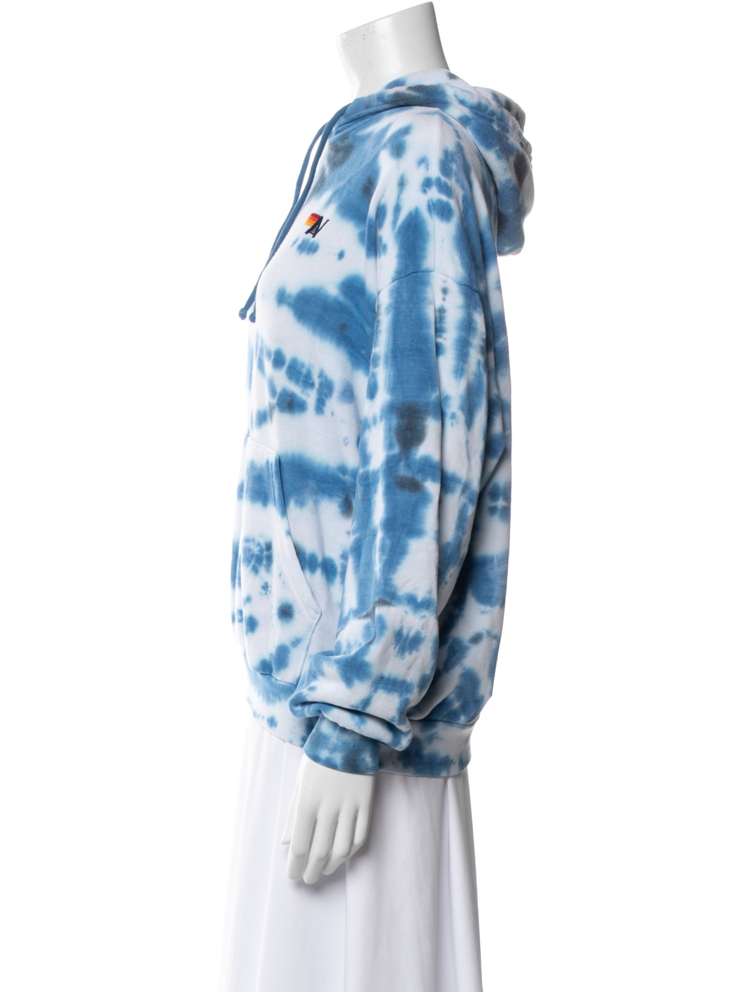 Aviator Nation Tie-Dye Print V-Neck Sweatshirt