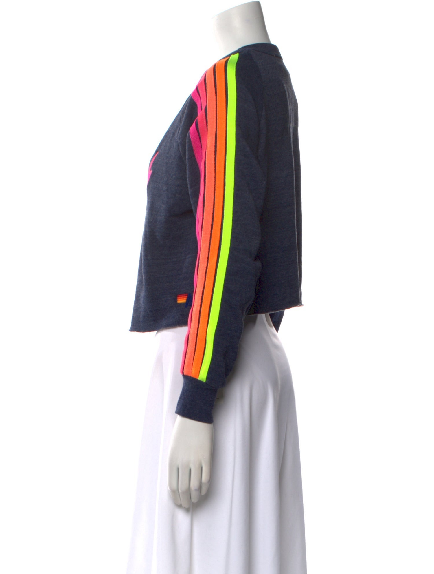 Aviator Nation Graphic Print Scoop Neck Sweater