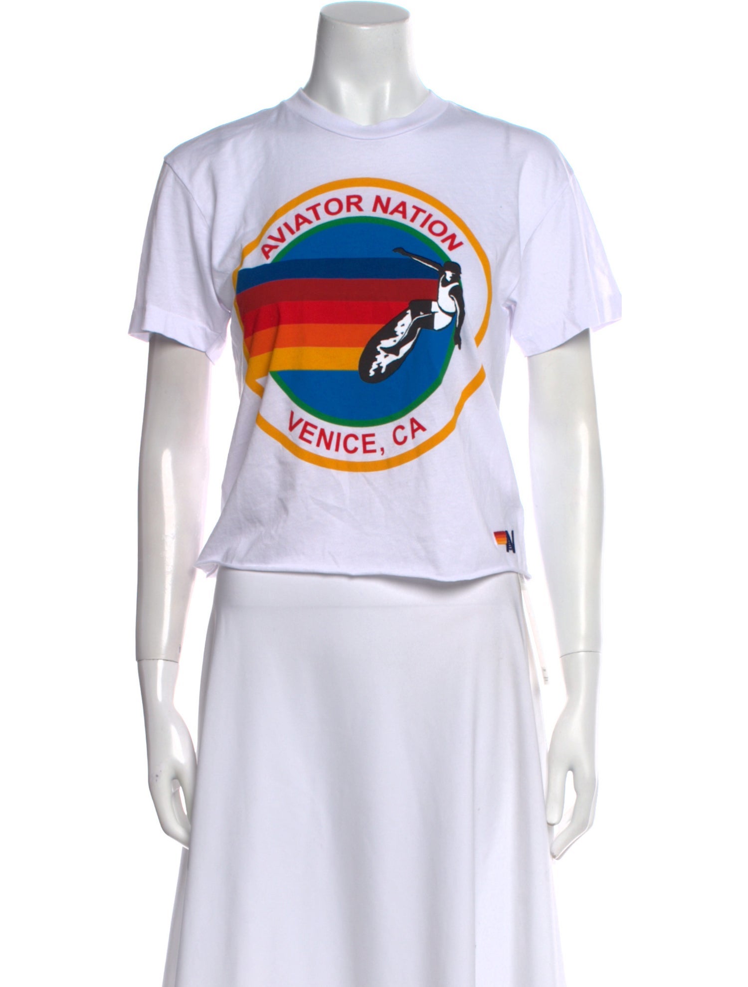 Aviator Nation Graphic Print Crew Neck T-Shirt