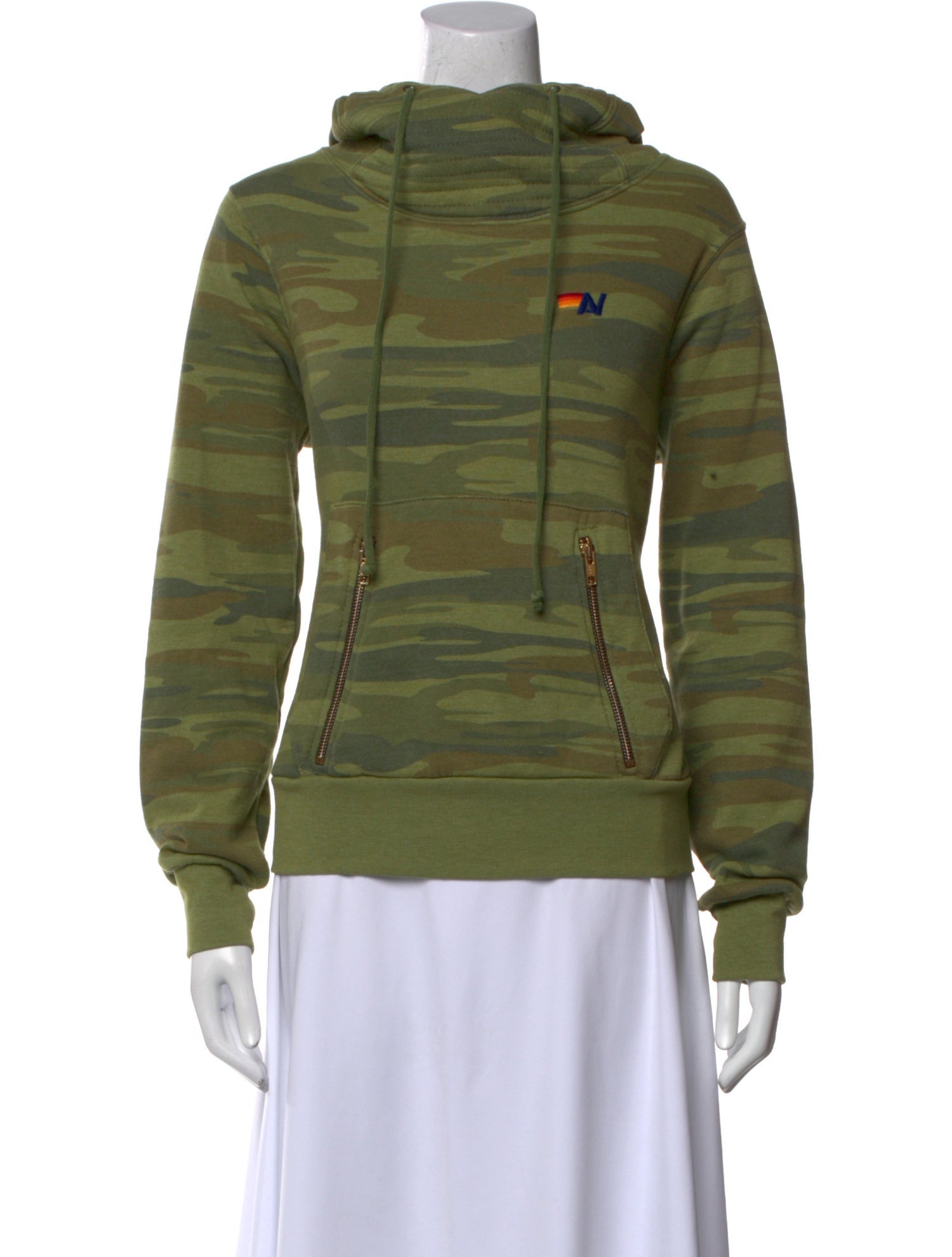 Aviator Nation Graphic Print Mock Neck Sweatshirt