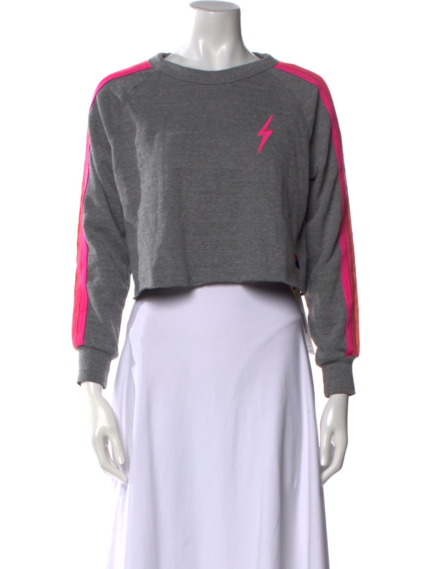 Aviator Nation Graphic Print Bateau Neckline Sweatshirt