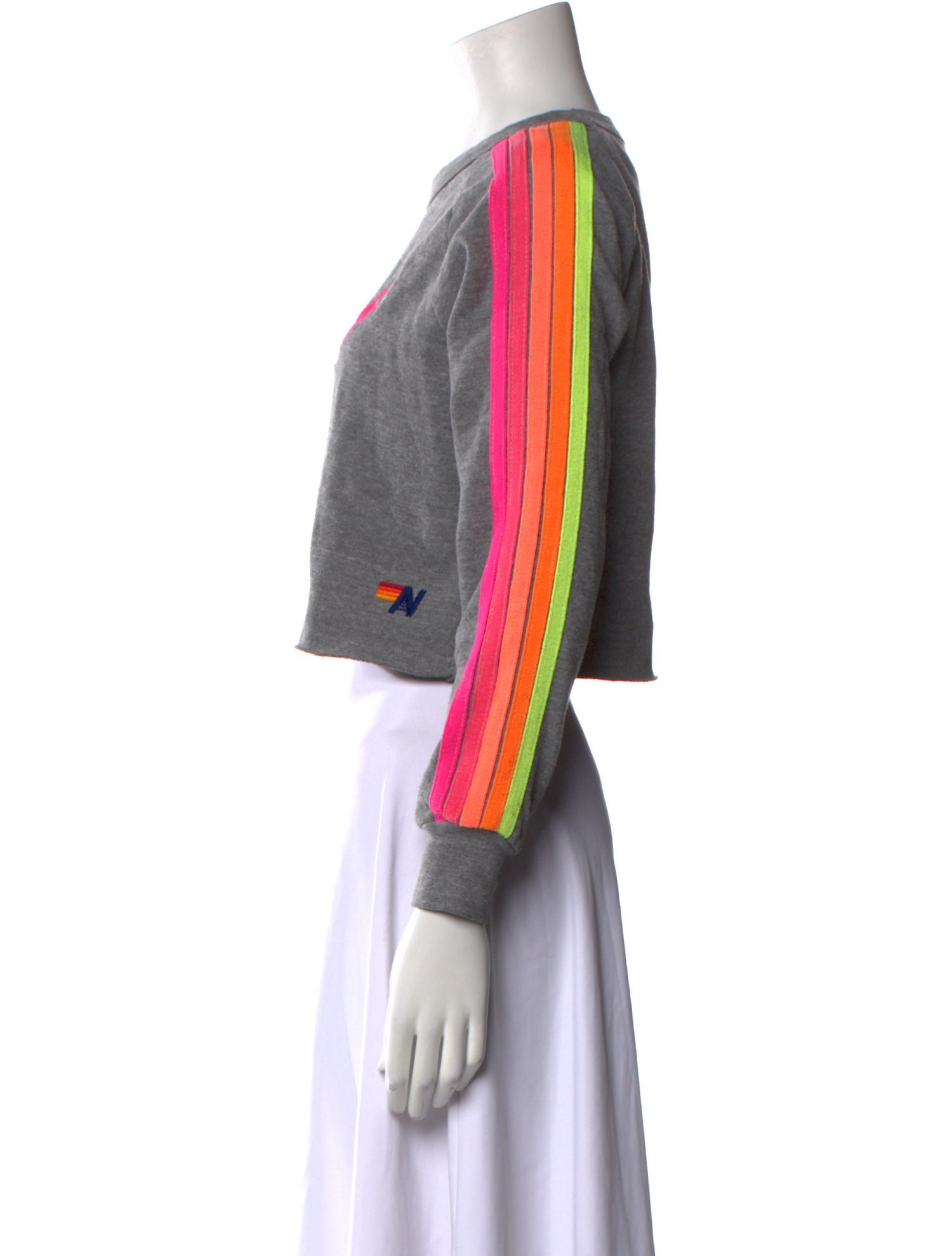 Aviator Nation Graphic Print Bateau Neckline Sweatshirt