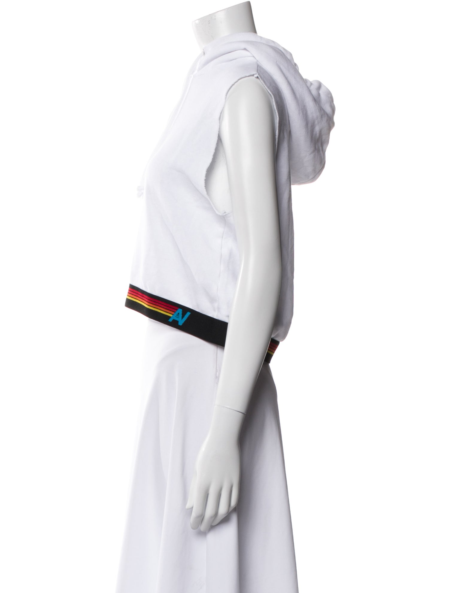 Aviator Nation V-Neck Sleeveless Crop Top