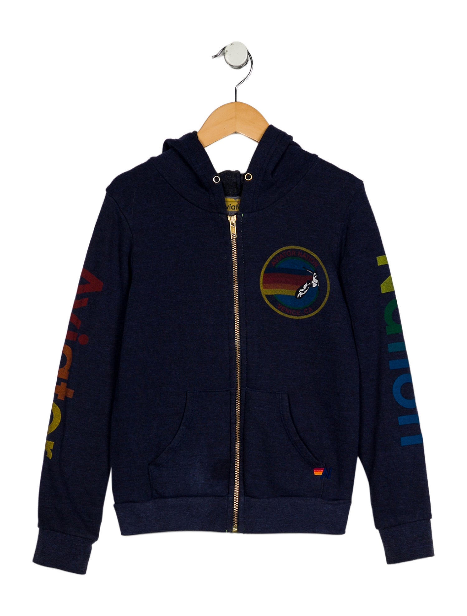 Aviator Nation Girls' Long Sleeve Graphic Hoodie