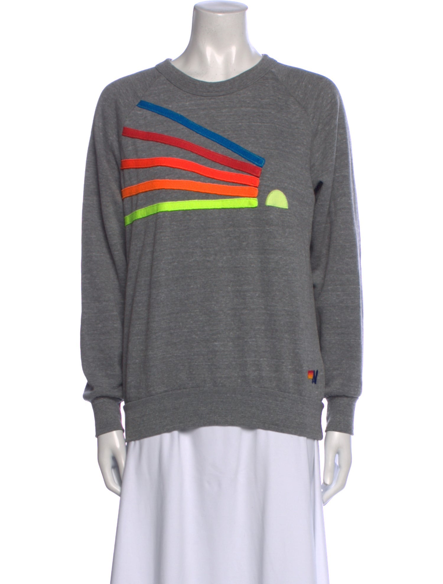 Aviator Nation Graphic Print Crew Neck Sweatshirt