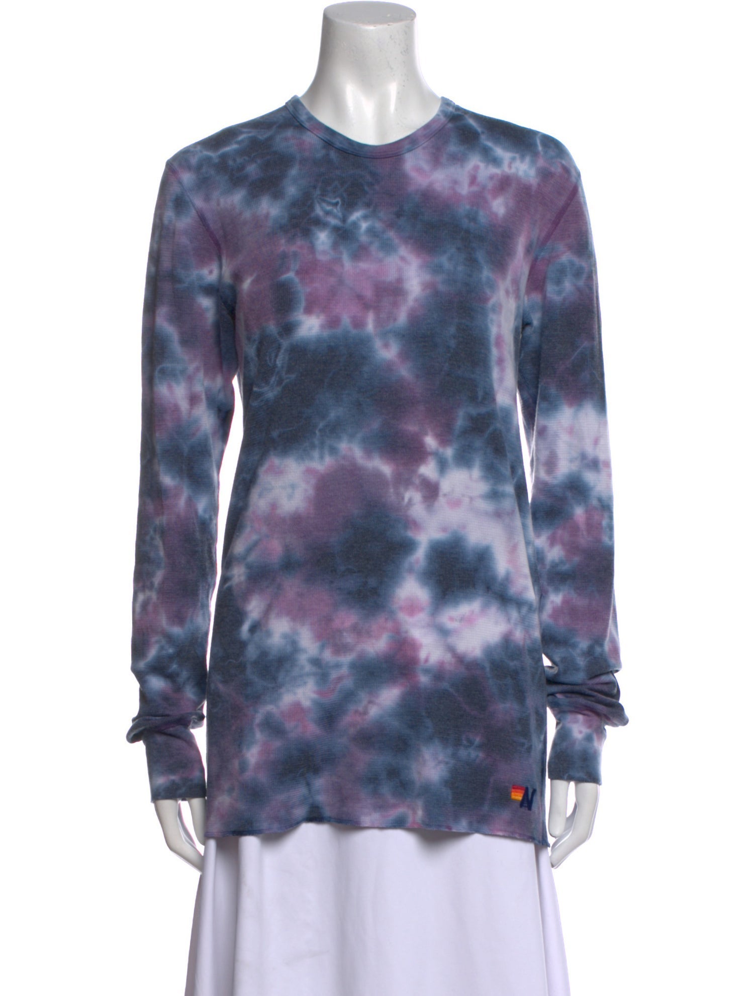 Aviator Nation Tie-Dye Print Crew Neck Sweatshirt