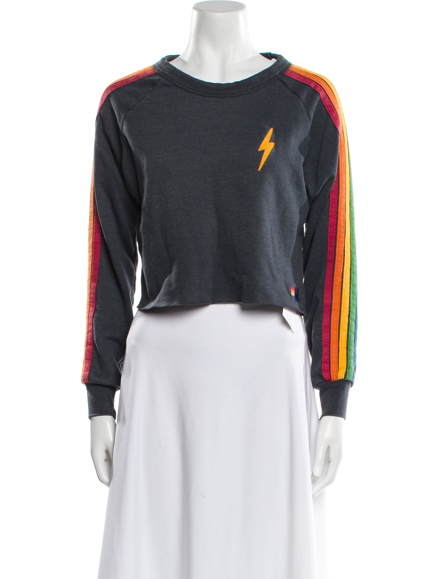 Aviator Nation Printed Cowl Neck Sweatshirt