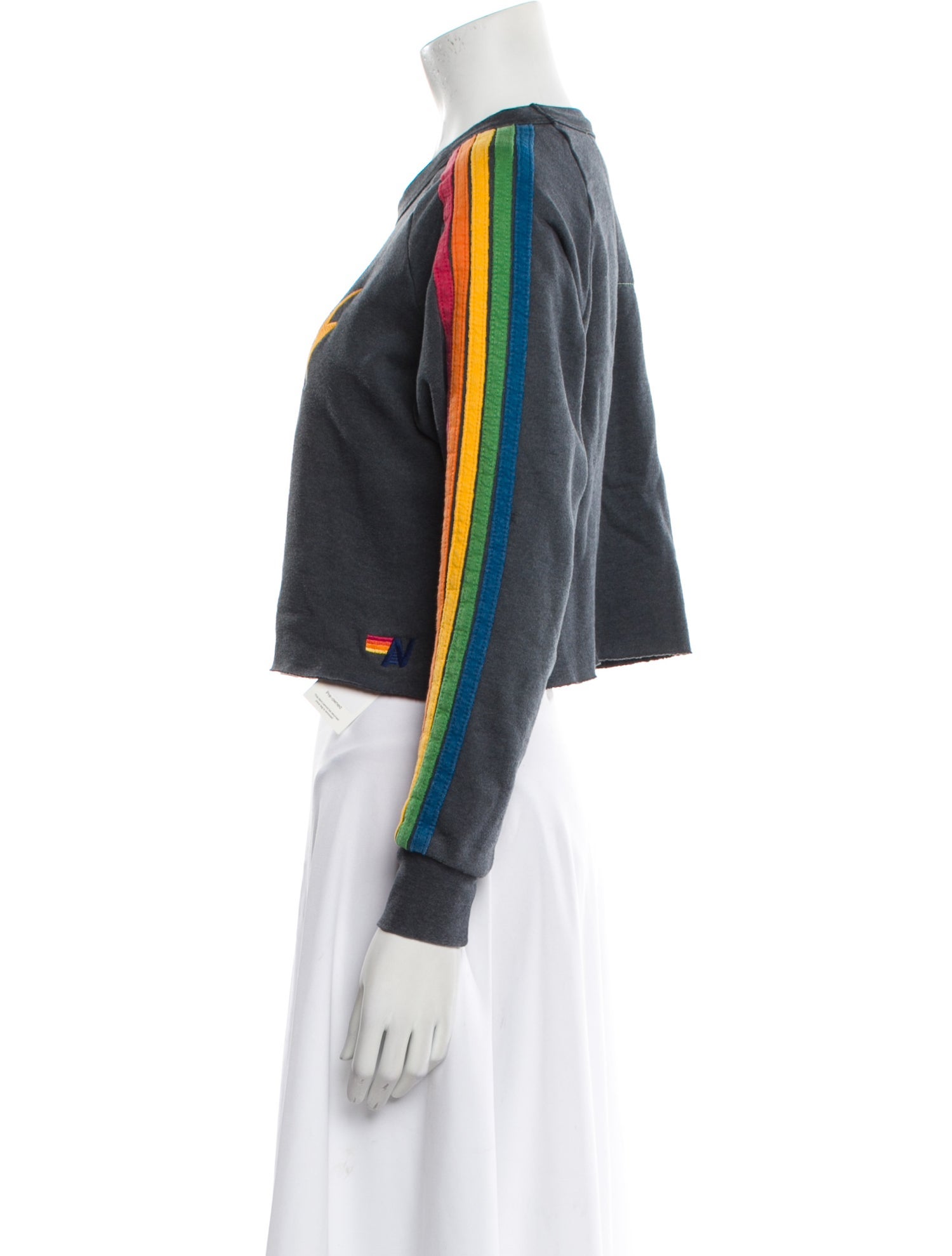 Aviator Nation Printed Cowl Neck Sweatshirt