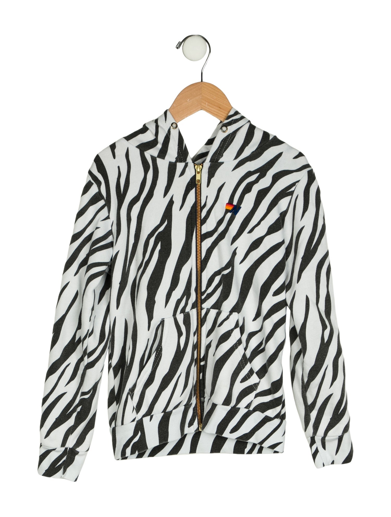Aviator Nation Zebra Print Casual Jacket