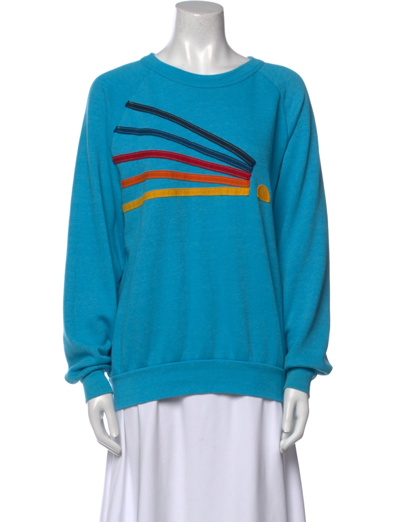 Aviator Nation Graphic Print Crew Neck Sweatshirt