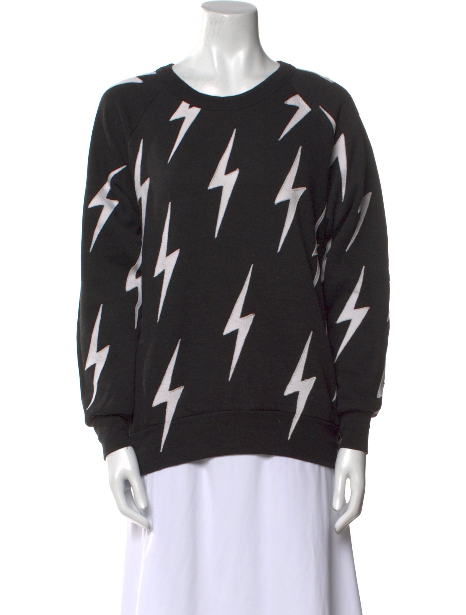 Aviator Nation Printed Crew Neck Sweatshirt