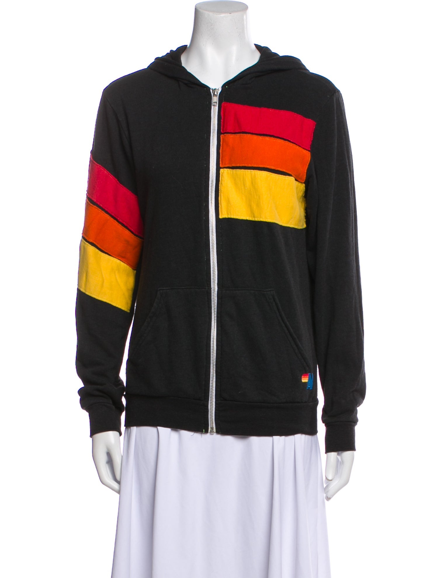 Aviator Nation Striped Bomber Jacket